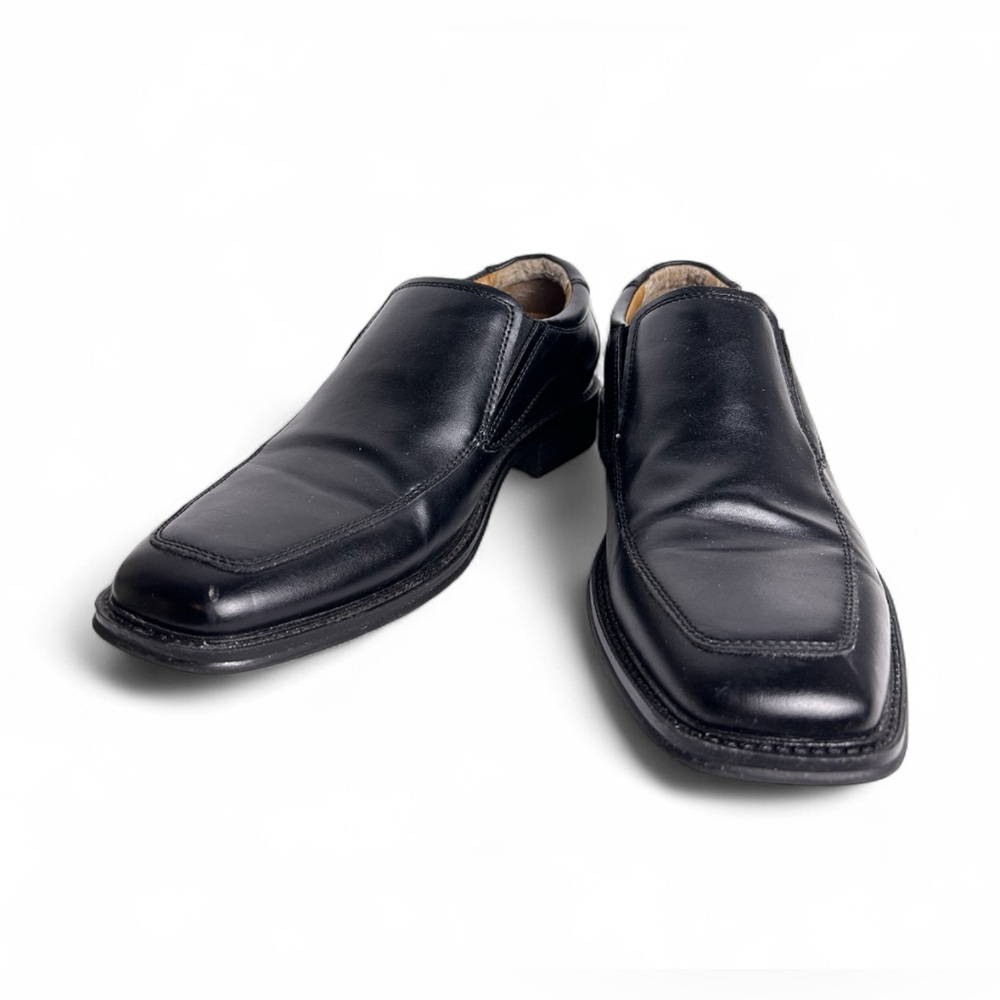 George Men's Classic Black Slip-On Loafers Size USA 7.5
